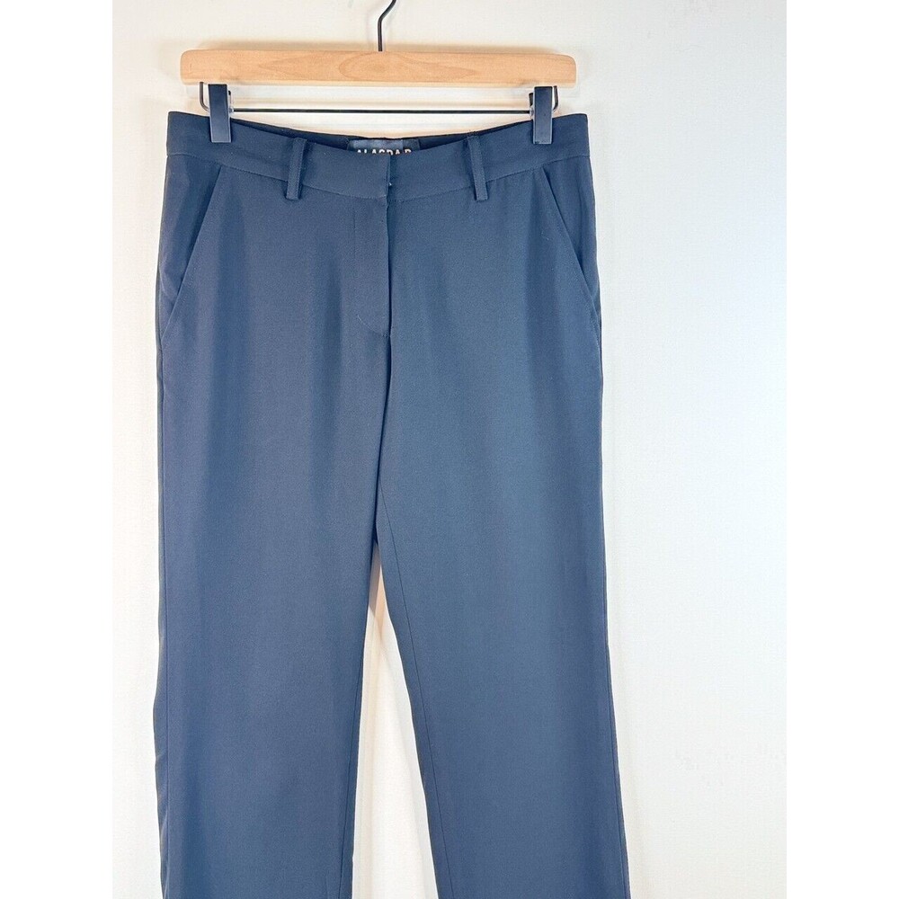Alasdair Womens Dress Pants Black Straight Flat Front Slacks Trousers Size 0 XS - Picture 6 of 11